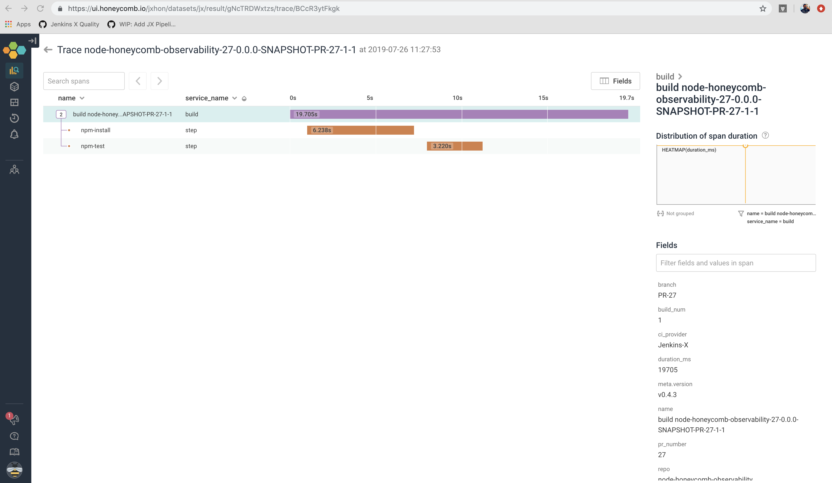 Honeycomb Dashboard